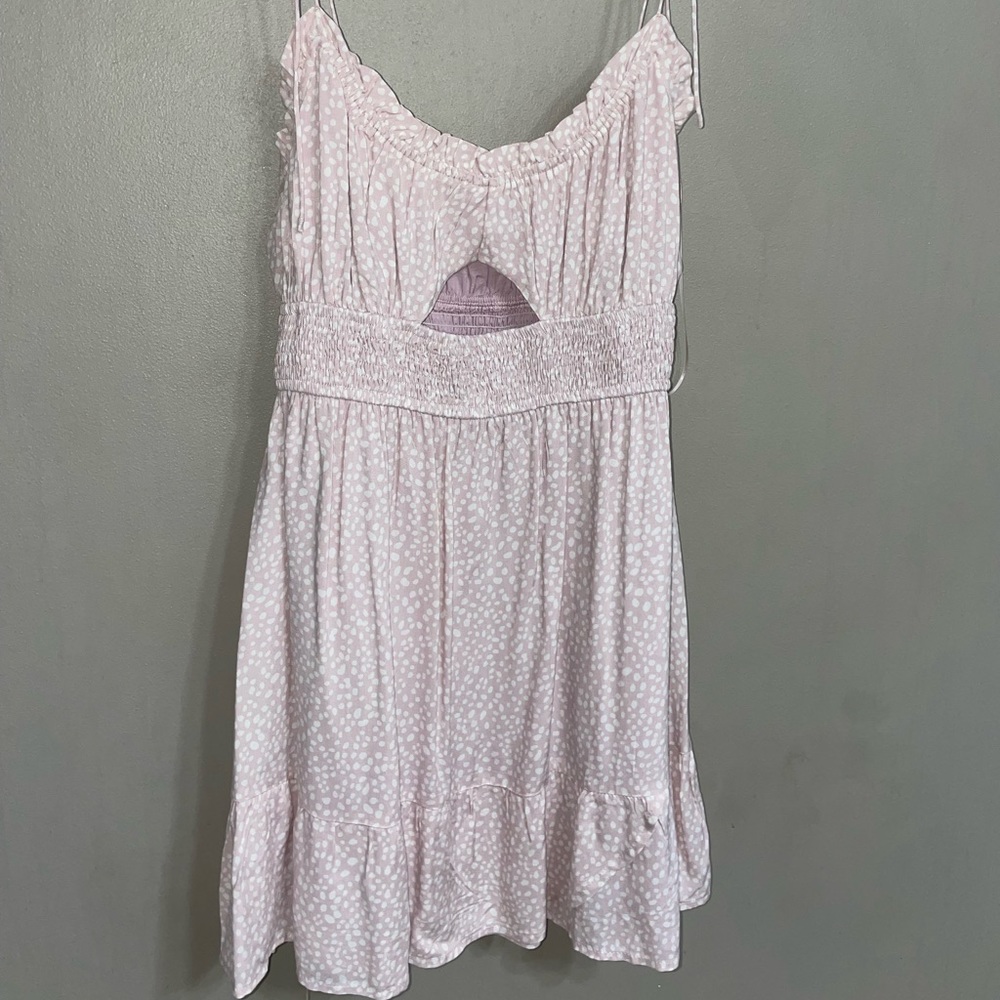 Blu Spero Pink and White sundress.